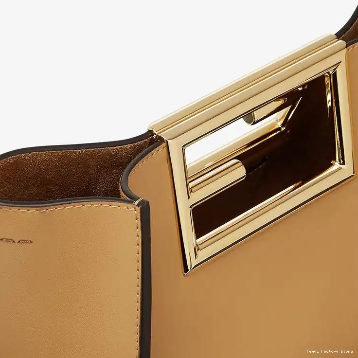 Affordable Apricot In Calf Fendi Small Leather Way Bag 0506